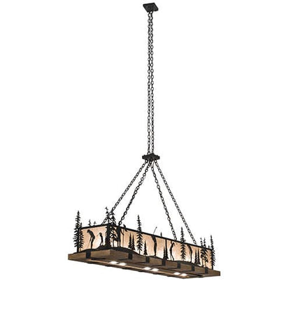 4 Light 72" Wide Linear Pendant