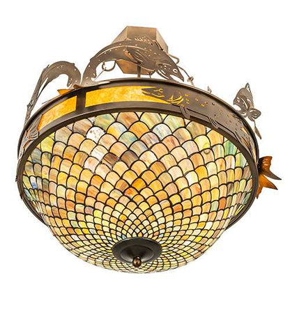 Catch of the Day 4 Light 30" Wide Semi-Flush Bowl Ceiling Fixture