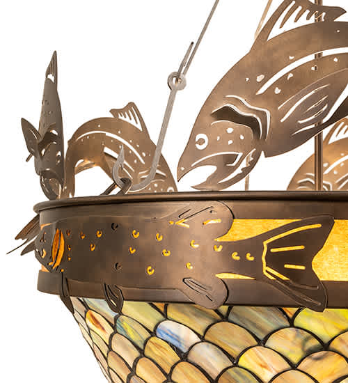 Catch of the Day 4 Light 30" Wide Semi-Flush Bowl Ceiling Fixture