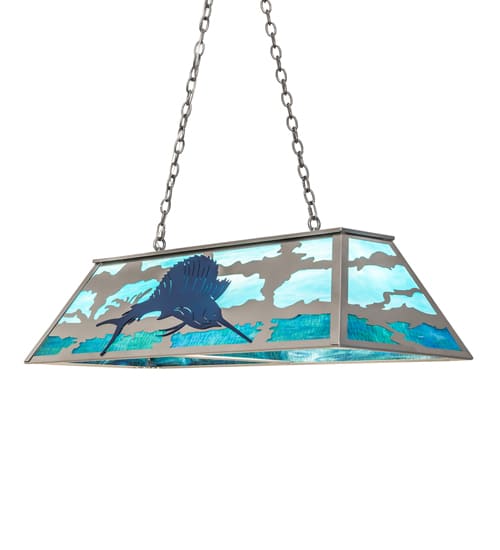 6 Light 48" Wide Linear Pendant