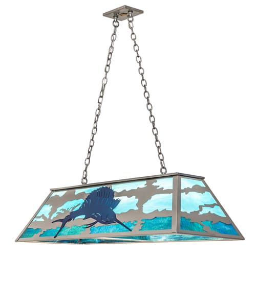 6 Light 48" Wide Linear Pendant