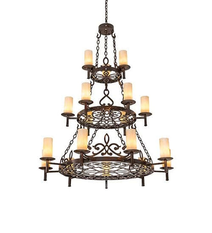 Newcastle 18 Light 48" Wide Ring Chandelier