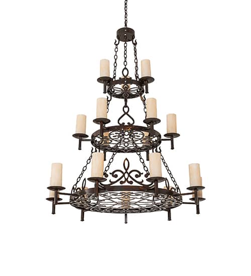 Newcastle 18 Light 48" Wide Ring Chandelier