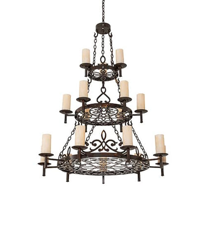 Newcastle 18 Light 48" Wide Ring Chandelier
