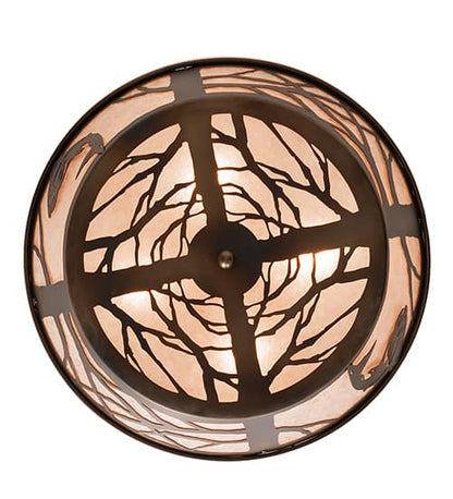 Leaping Trout 4 Light 22" Wide Semi-Flush Ceiling Fixture