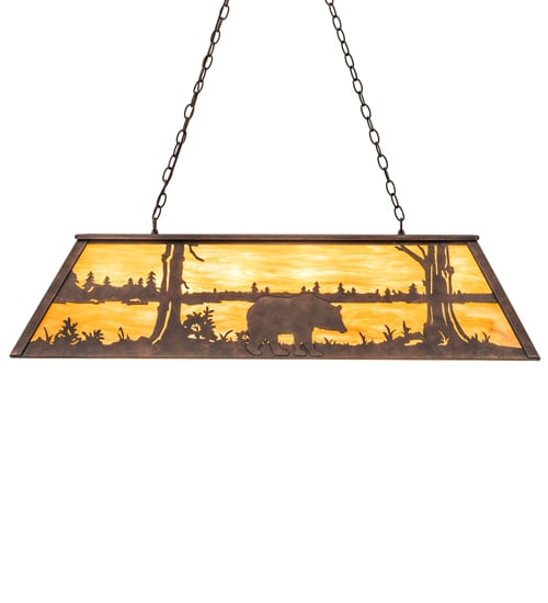 6 Light 48" Wide Billiard Linear Pendant
