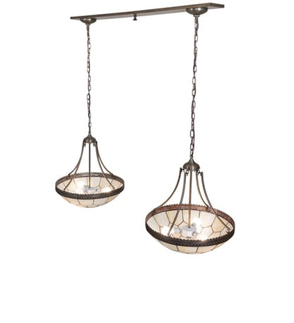 6 Light 56" Wide Linear Pendant