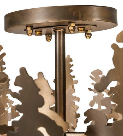 Tall Pines 6 Light 48" Wide Semi-Flush Ceiling Fixture