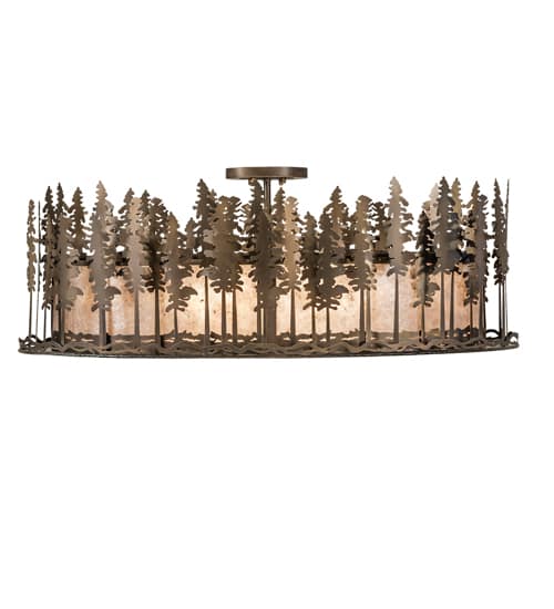 Tall Pines 6 Light 48" Wide Semi-Flush Ceiling Fixture