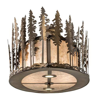 Tall Pines 6 Light 48" Wide Semi-Flush Ceiling Fixture