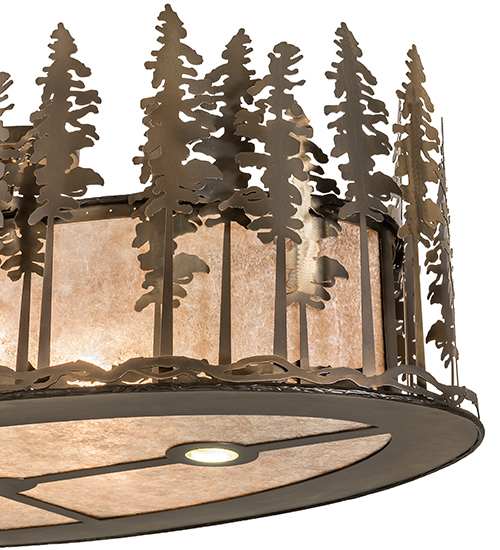 Tall Pines 6 Light 48" Wide Semi-Flush Ceiling Fixture