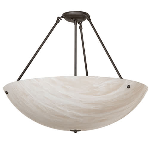 Cypola 5 Light 27" Wide Semi-Flush Bowl Ceiling Fixture