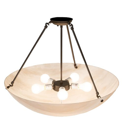 Cypola 5 Light 27" Wide Semi-Flush Bowl Ceiling Fixture