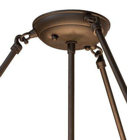 Cypola 5 Light 27" Wide Semi-Flush Bowl Ceiling Fixture