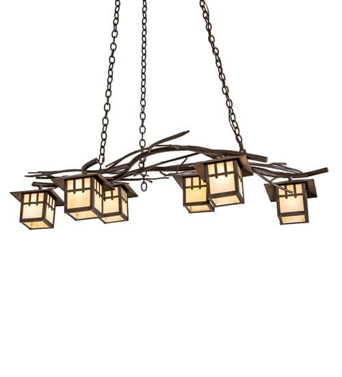 Long Winter Solstice 6 Light 36" Wide Linear Chandelier