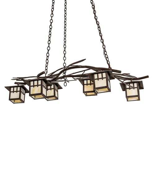 Long Winter Solstice 6 Light 36" Wide Linear Chandelier