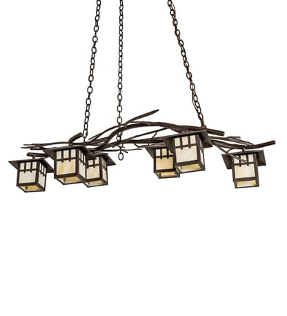 Long Winter Solstice 6 Light 36" Wide Linear Chandelier