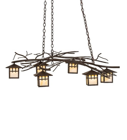 Long Winter Solstice 6 Light 36" Wide Linear Chandelier