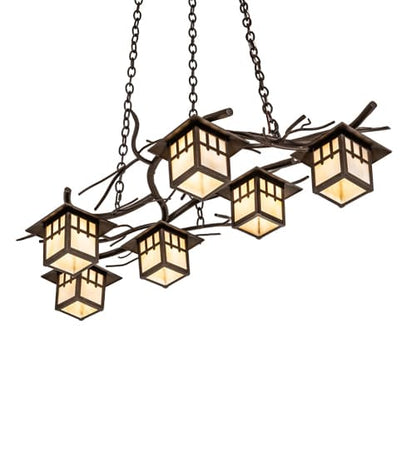 Long Winter Solstice 6 Light 36" Wide Linear Chandelier