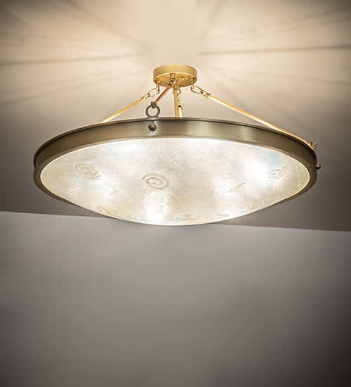 Metro Fusion 6 Light 32" Wide Semi-Flush Bowl Ceiling Fixture