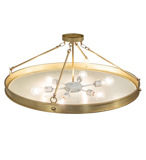 Metro Fusion 6 Light 32" Wide Semi-Flush Bowl Ceiling Fixture