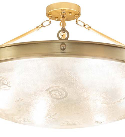 Metro Fusion 6 Light 32" Wide Semi-Flush Bowl Ceiling Fixture
