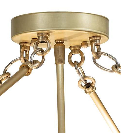 Metro Fusion 6 Light 32" Wide Semi-Flush Bowl Ceiling Fixture