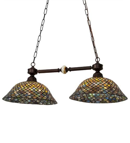 Tiffany 2 Light 16" Wide Linear Pendant