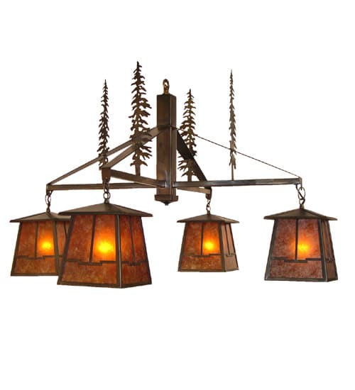 Tall Pines Valley View 4 Light 40" Wide Chandelier