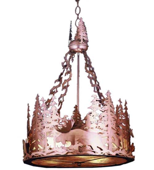 Moose at Dusk 12 Light 72" Wide Pendant