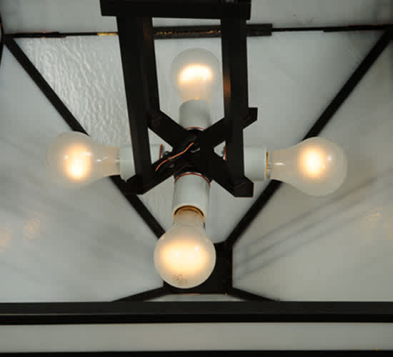 Prairie Loft 4 Light 25" Wide Semi-Flush Ceiling Fixture