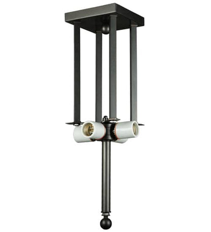 Prairie Loft 4 Light 25" Wide Semi-Flush Ceiling Fixture