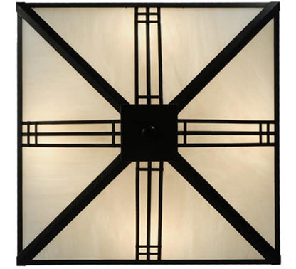 Prairie Loft 4 Light 25" Wide Semi-Flush Ceiling Fixture