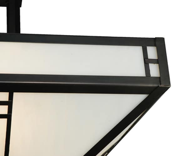 Prairie Loft 4 Light 25" Wide Semi-Flush Ceiling Fixture