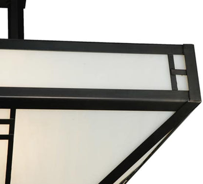 Prairie Loft 4 Light 25" Wide Semi-Flush Ceiling Fixture