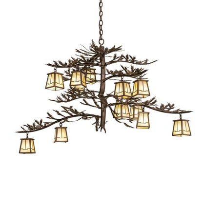 Pine Branch Valley View 12 Light 36" Wide Chandelier