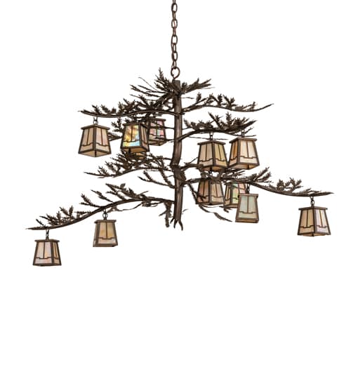 Pine Branch Valley View 12 Light 36" Wide Chandelier