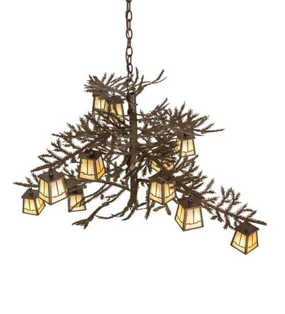 Pine Branch Valley View 12 Light 36" Wide Chandelier
