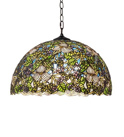 Trillium and Violet 3 Light 20" Wide Pendant