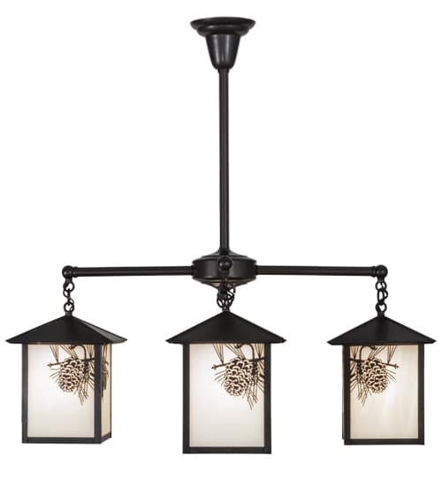 Seneca Winter Pine 4 Light 32" Wide Chandelier