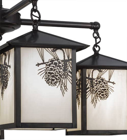 Seneca Winter Pine 4 Light 32" Wide Chandelier