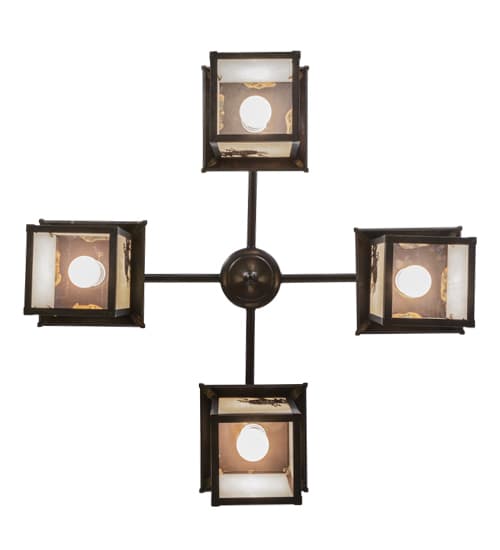 Seneca Winter Pine 4 Light 32" Wide Chandelier