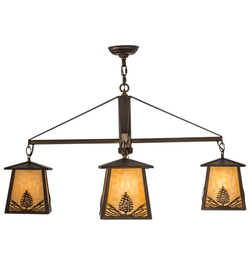 Stillwater Mountain Pine 4 Light 38" Wide Chandelier