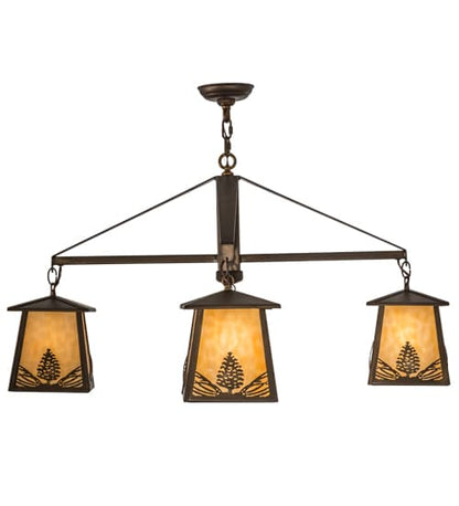 Stillwater Mountain Pine 4 Light 38" Wide Chandelier