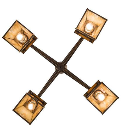 Stillwater Mountain Pine 4 Light 38" Wide Chandelier