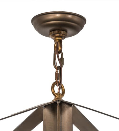 Stillwater Mountain Pine 4 Light 38" Wide Chandelier
