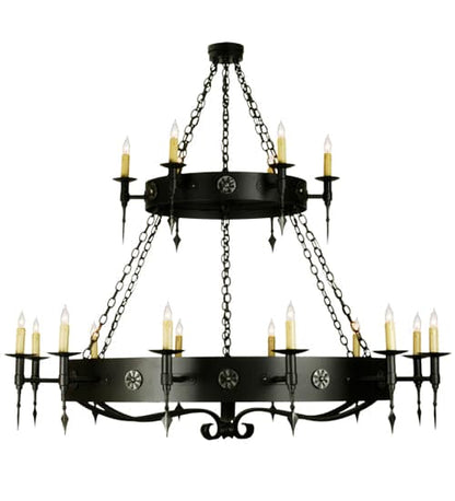 Warwick 18 Light 66" Wide Taper Candle Style Chandelier