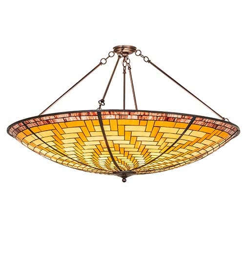 Basket Weave 6 Light 49" Wide Pendant