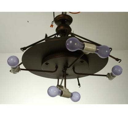 Ivy Berry 6 Light 34" Wide Semi-Flush Bowl Ceiling Fixture