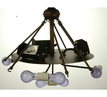 Ivy Berry 6 Light 34" Wide Semi-Flush Bowl Ceiling Fixture